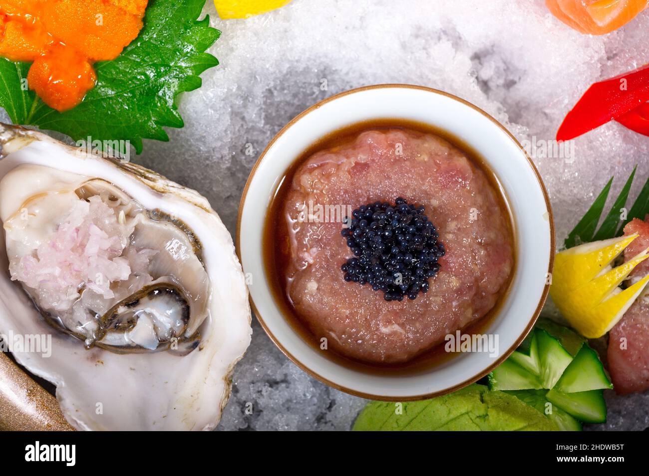 oyster, tuna, soy sauce, bovids, tunas, soy sauces Stock Photo Alamy