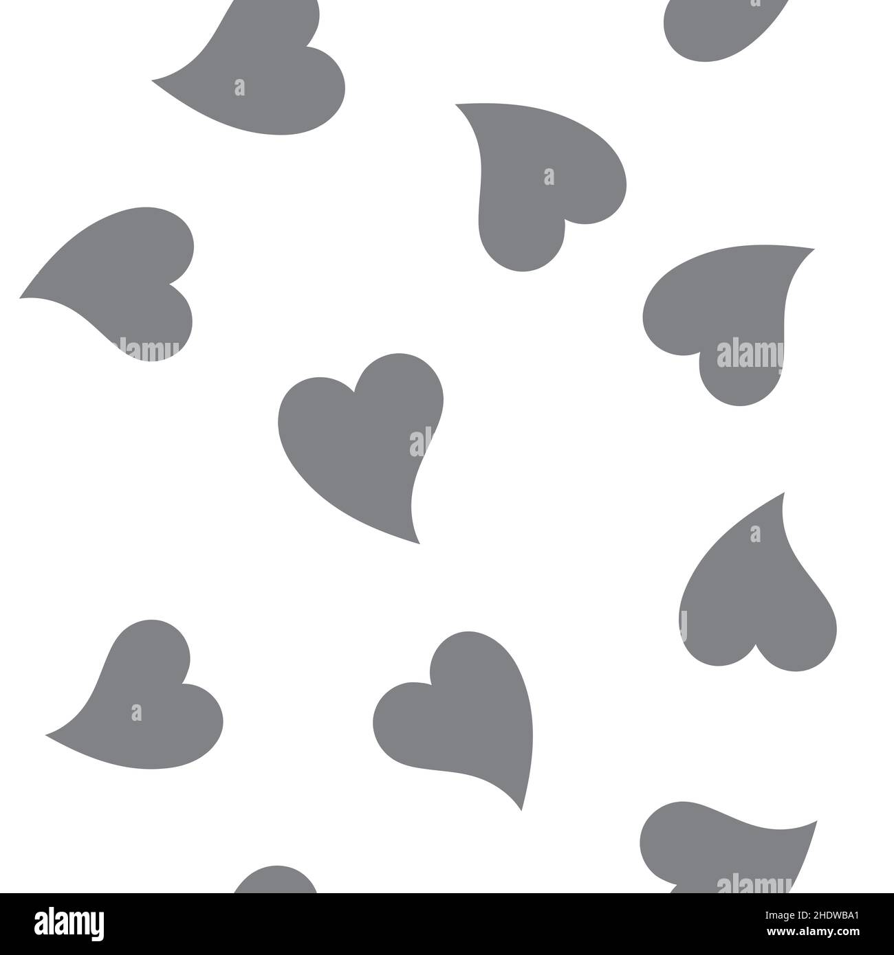Seamless patterns with black hearts. Seamless background with hearts