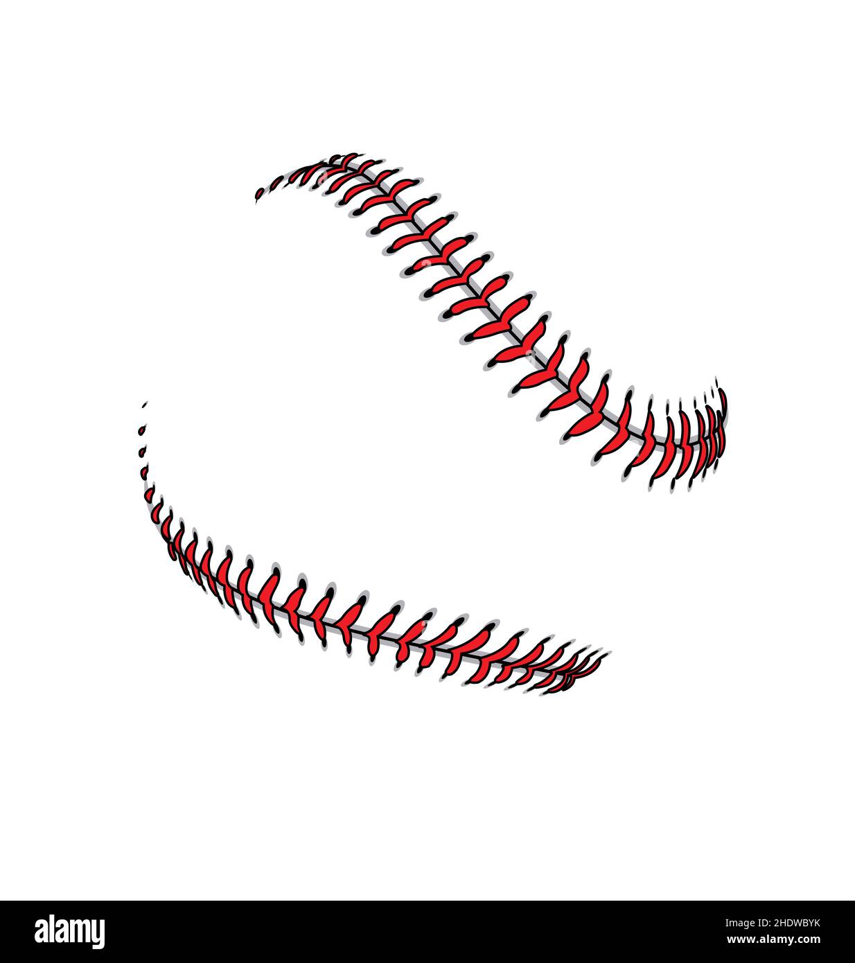 baseball or softball laces stitching base soft lace stitches abstract  design seams vector isolated on white background Stock Vector Image & Art -  Alamy