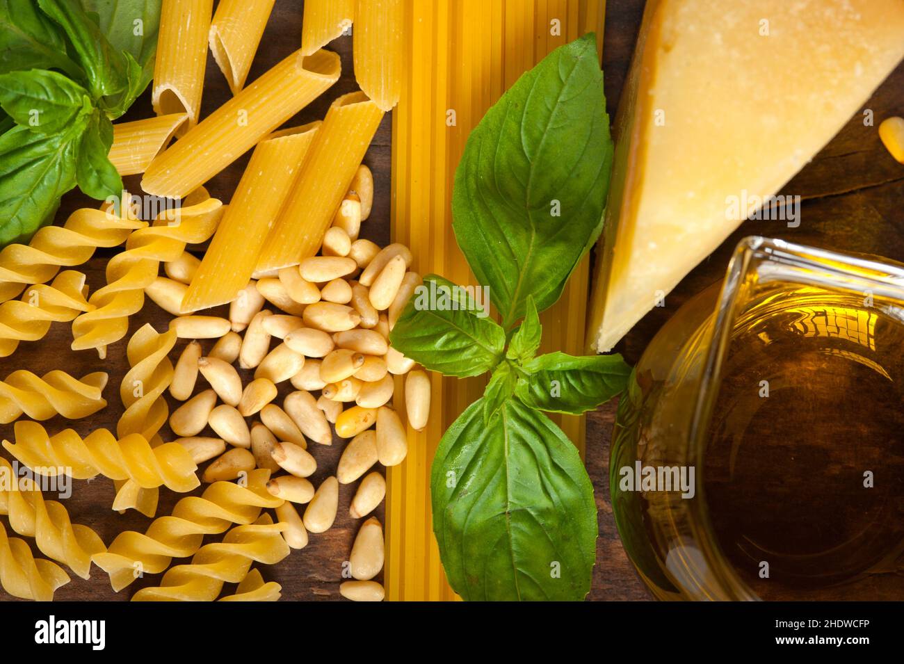 ingredient, basil pesto, ingredients, basil pestos Stock Photo Alamy