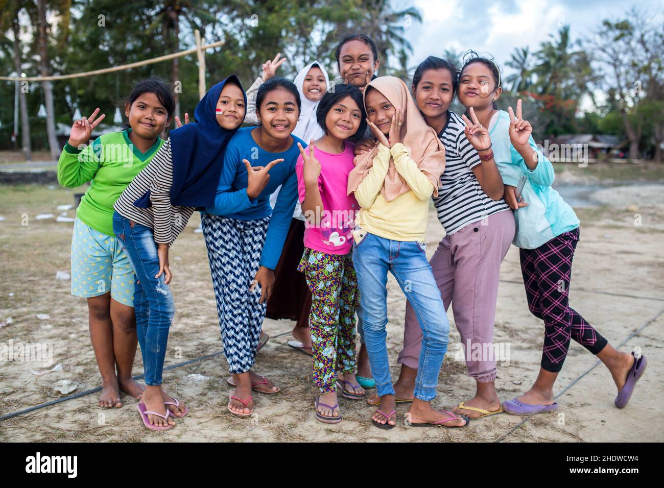 Happy indonesian children hi-res stock photography and images - Alamy