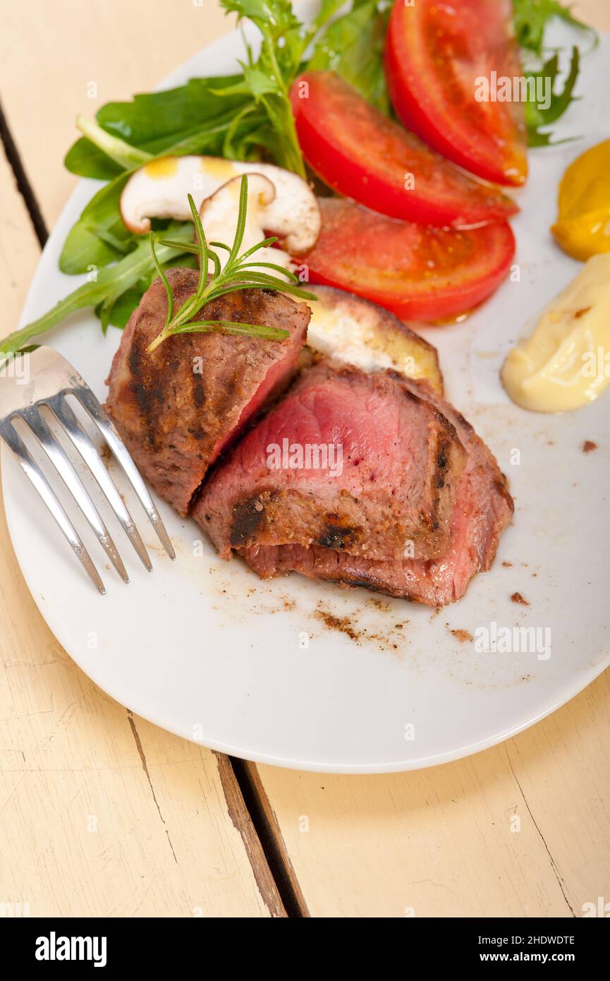 beef steak, filet mignon, tenderloin, beef steaks, filet mignons Stock