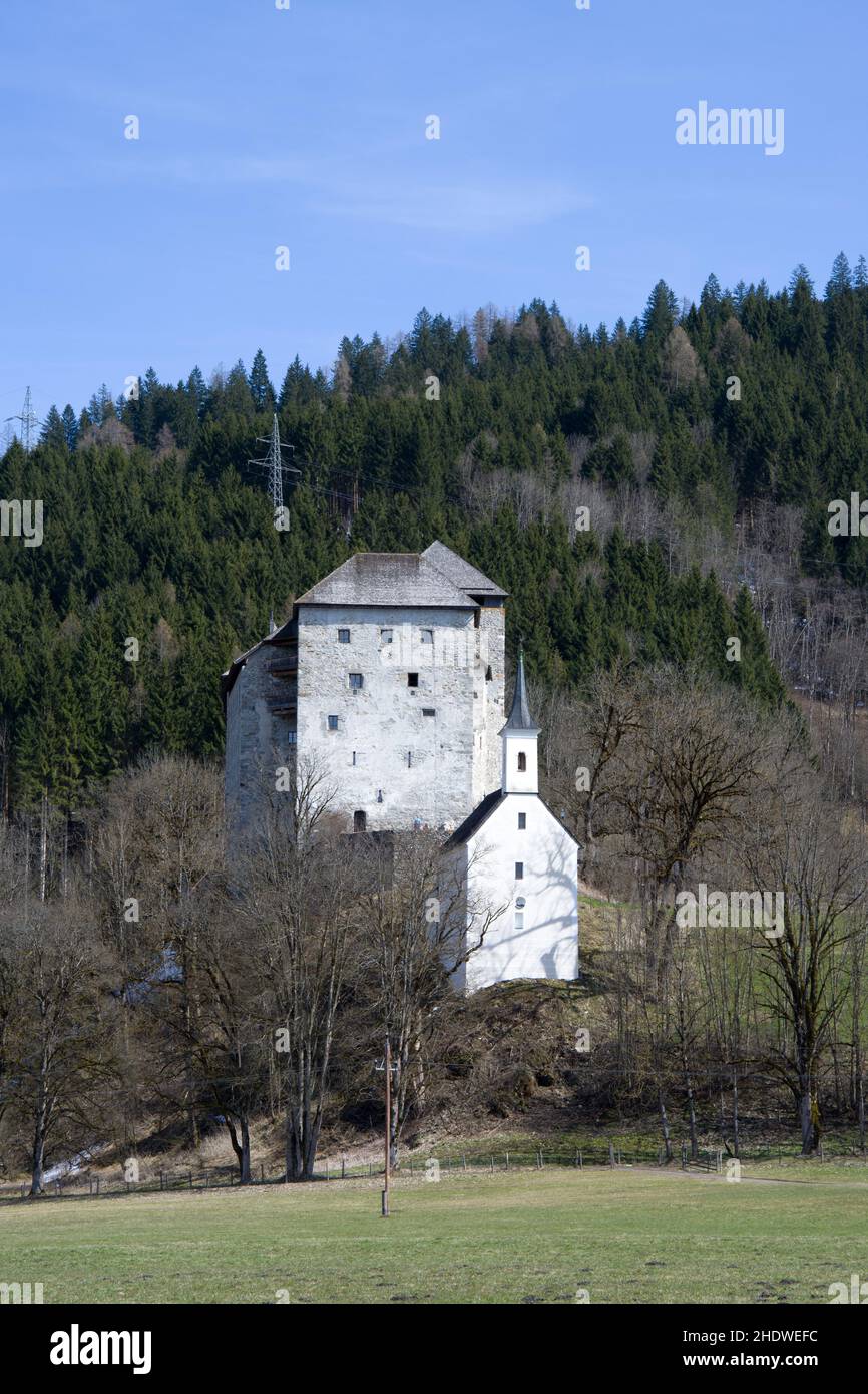 castle, kaprun castle, castles Stock Photo