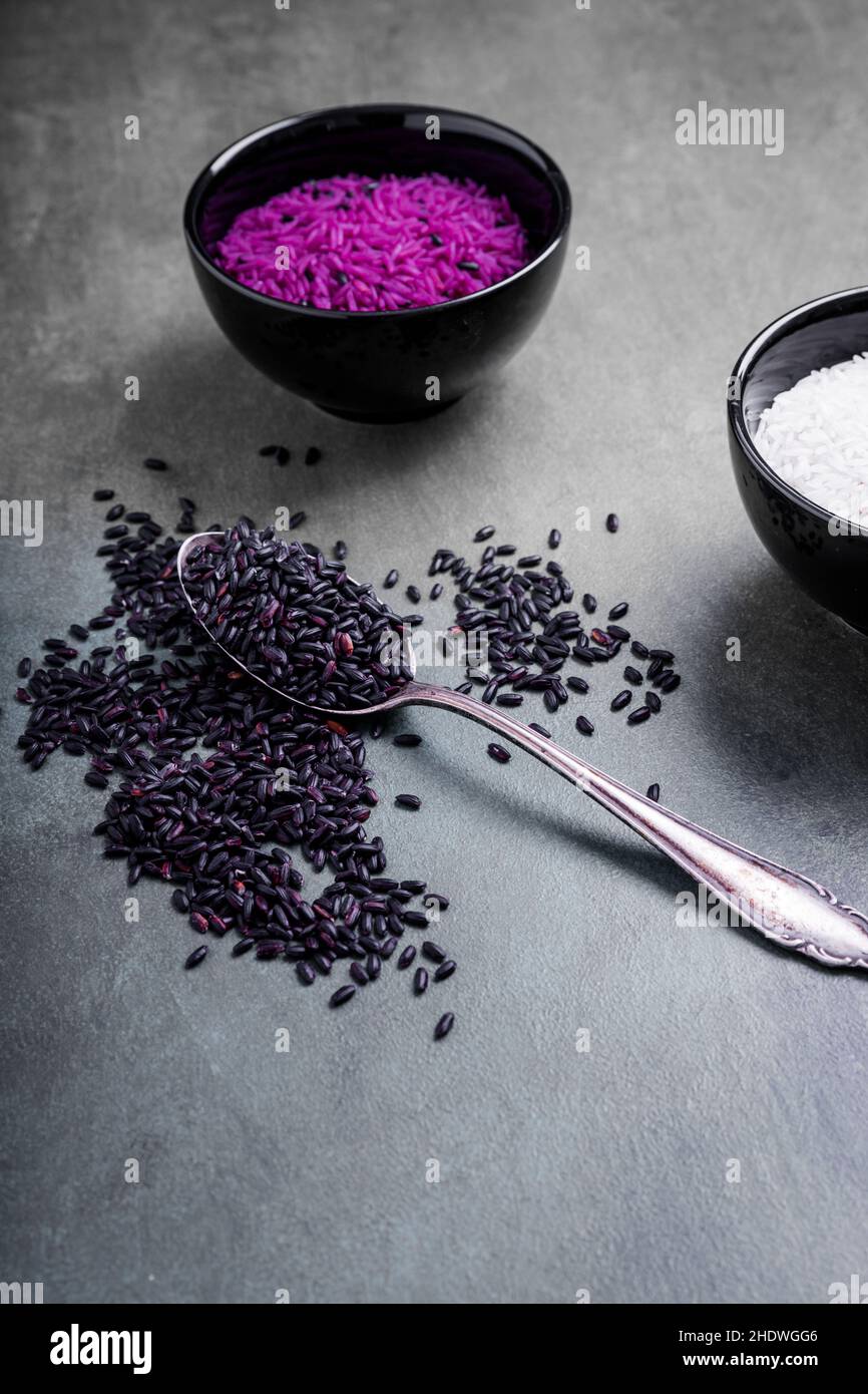 purple, rice, lila, violett, rices Stock Photo - Alamy