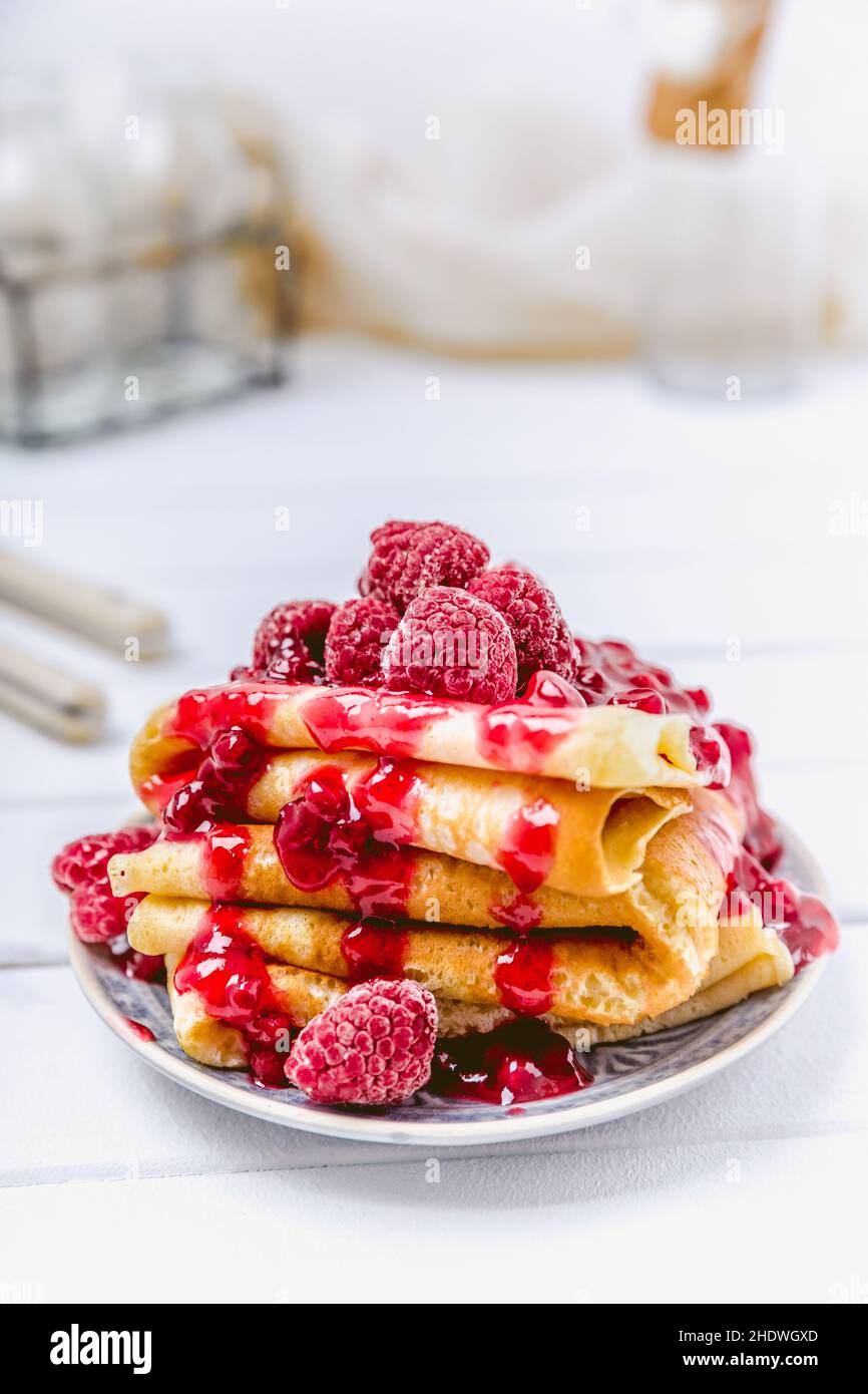 breakfast, pancakes, breakfasts, pancake Stock Photo Alamy