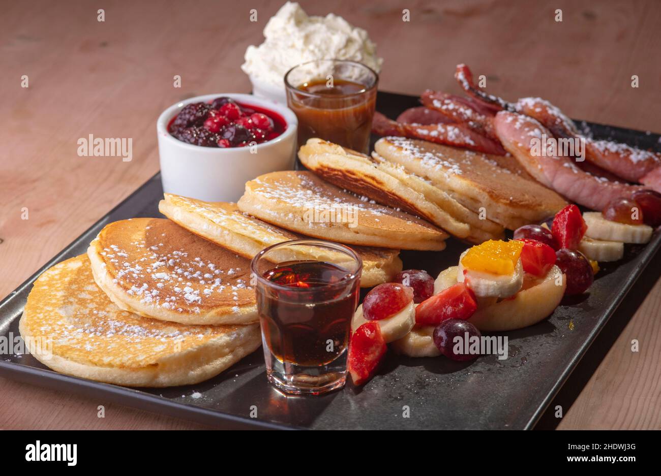 Pub Food and Meals for breakfast and lunch Stock Photo