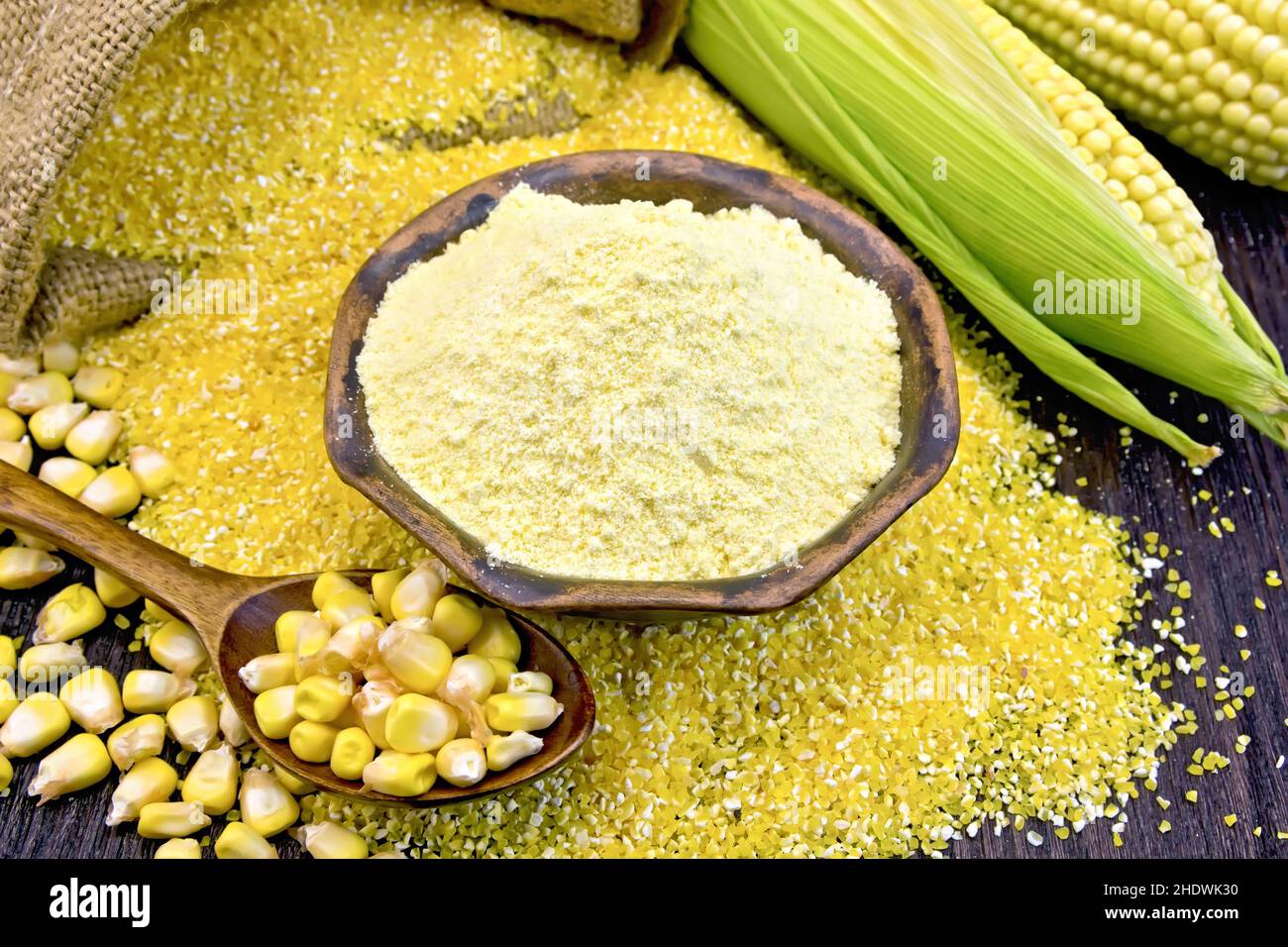 maize meal, cornmeals Stock Photo Alamy