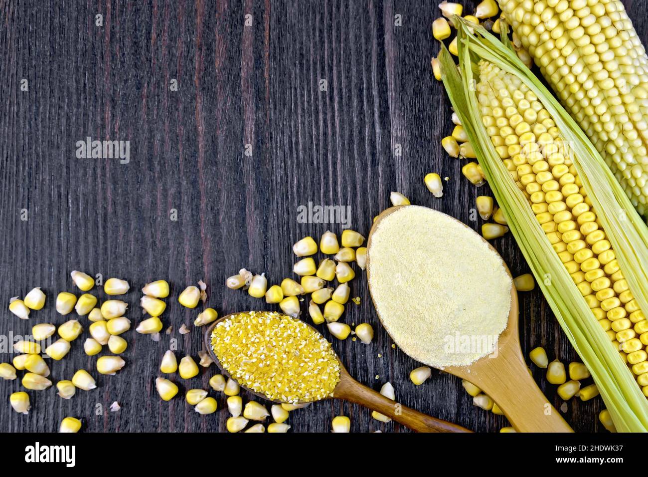 maize, maize meal, maize flour, corn crops, cornmeals Stock Photo - Alamy