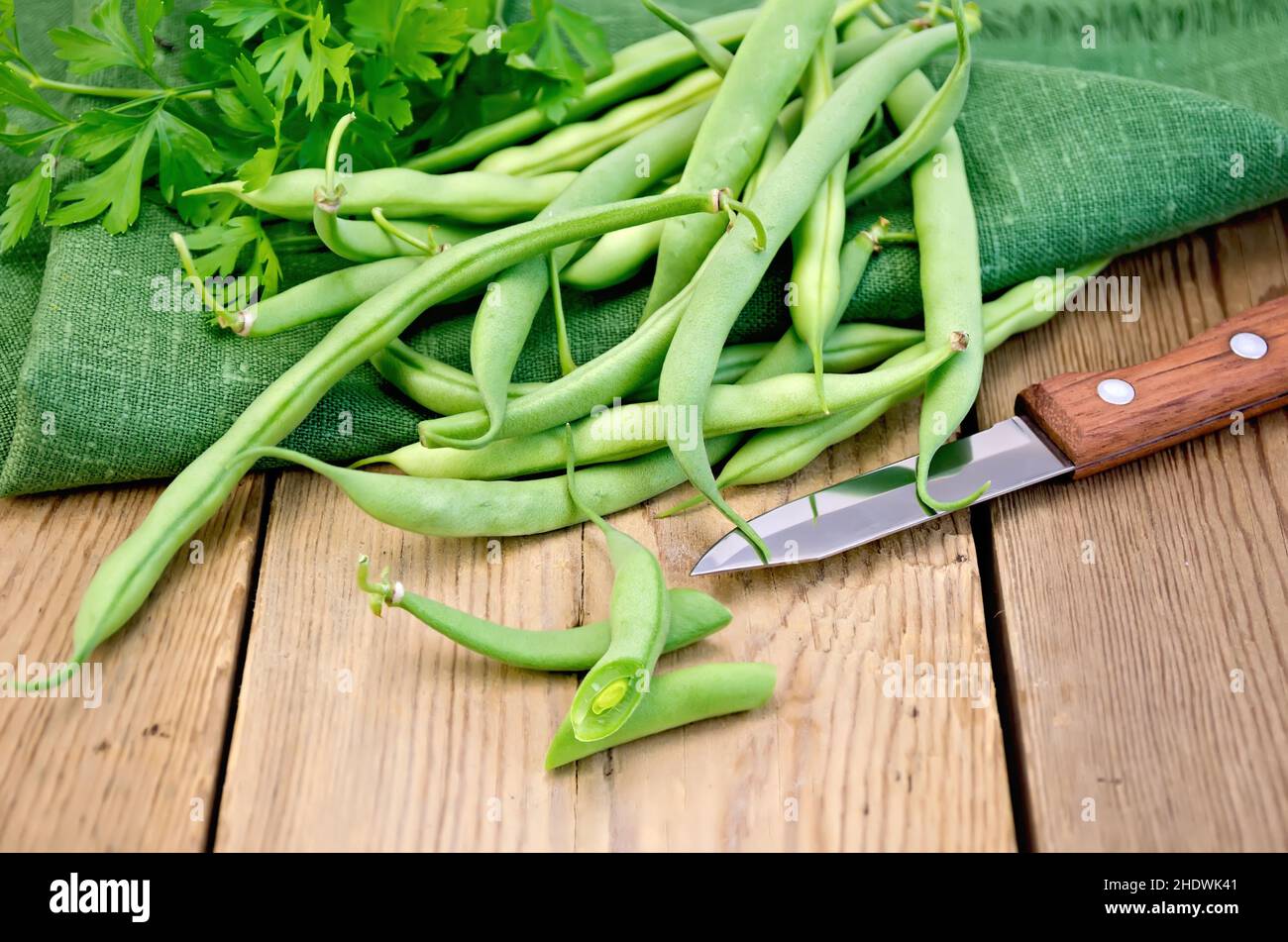 Green bean harvest beans hi-res stock photography and images - Alamy