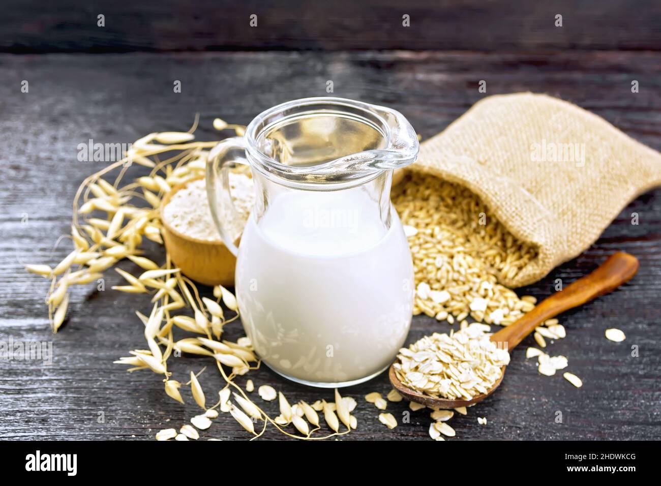 oat, oat milk, oats Stock Photo Alamy