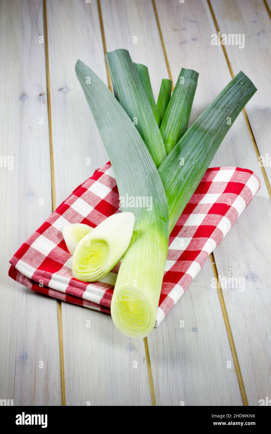 leek, vegetables, leeks, vegetable Stock Photo Alamy