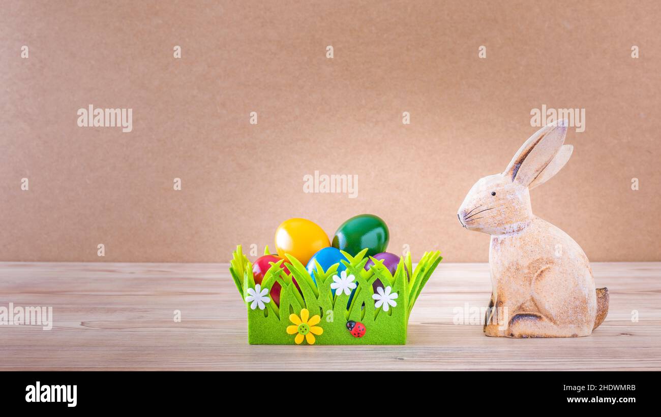 easter nest, easter bunny, easter eggs, easters, easter bunnies, easter egg Stock Photo