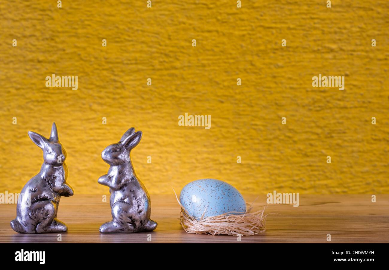 easter bunny, easter decoration, easter bunnies, easter decorations Stock Photo