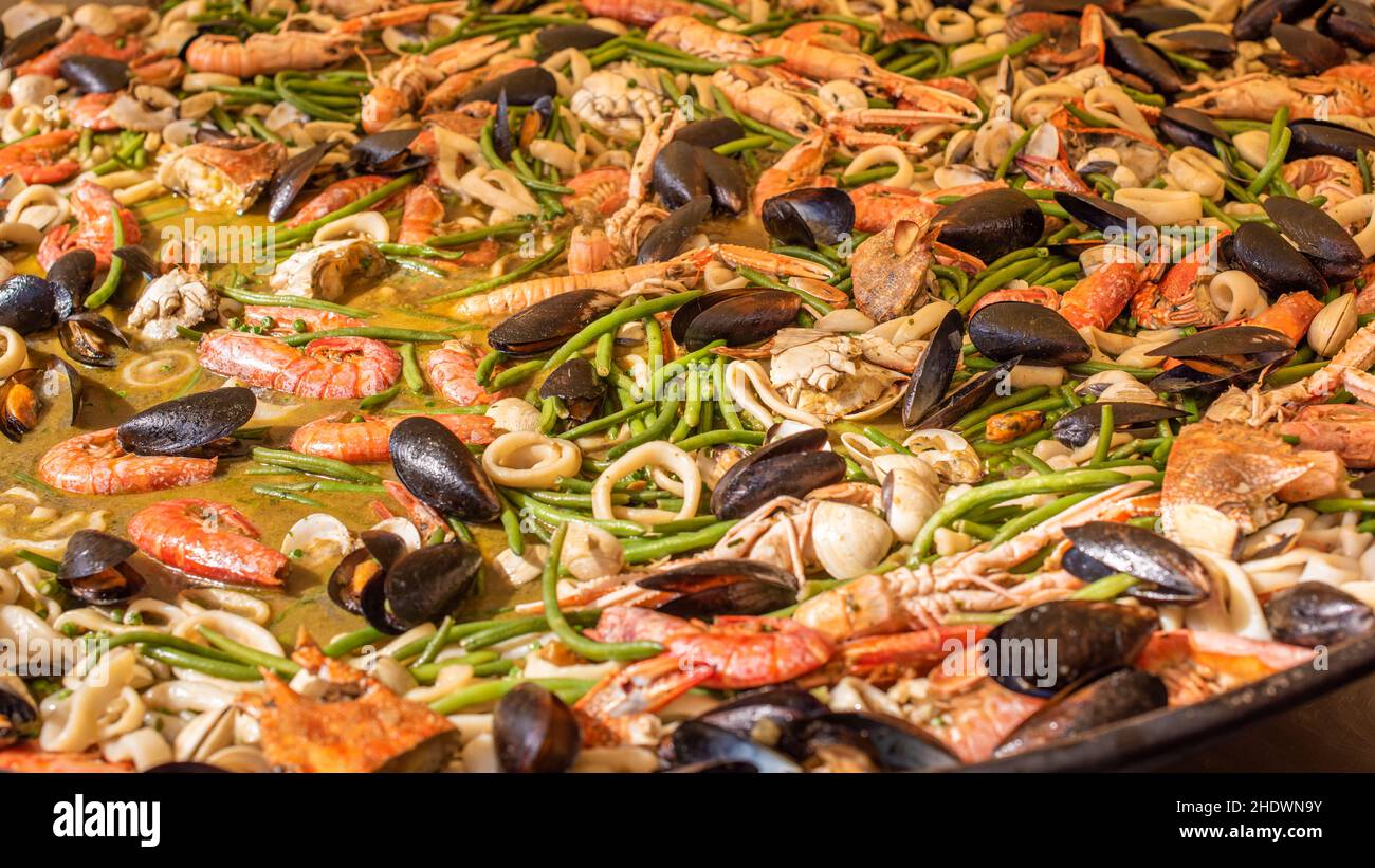 seafood, paella, meal, seafoods, paellas, meals Stock Photo Alamy