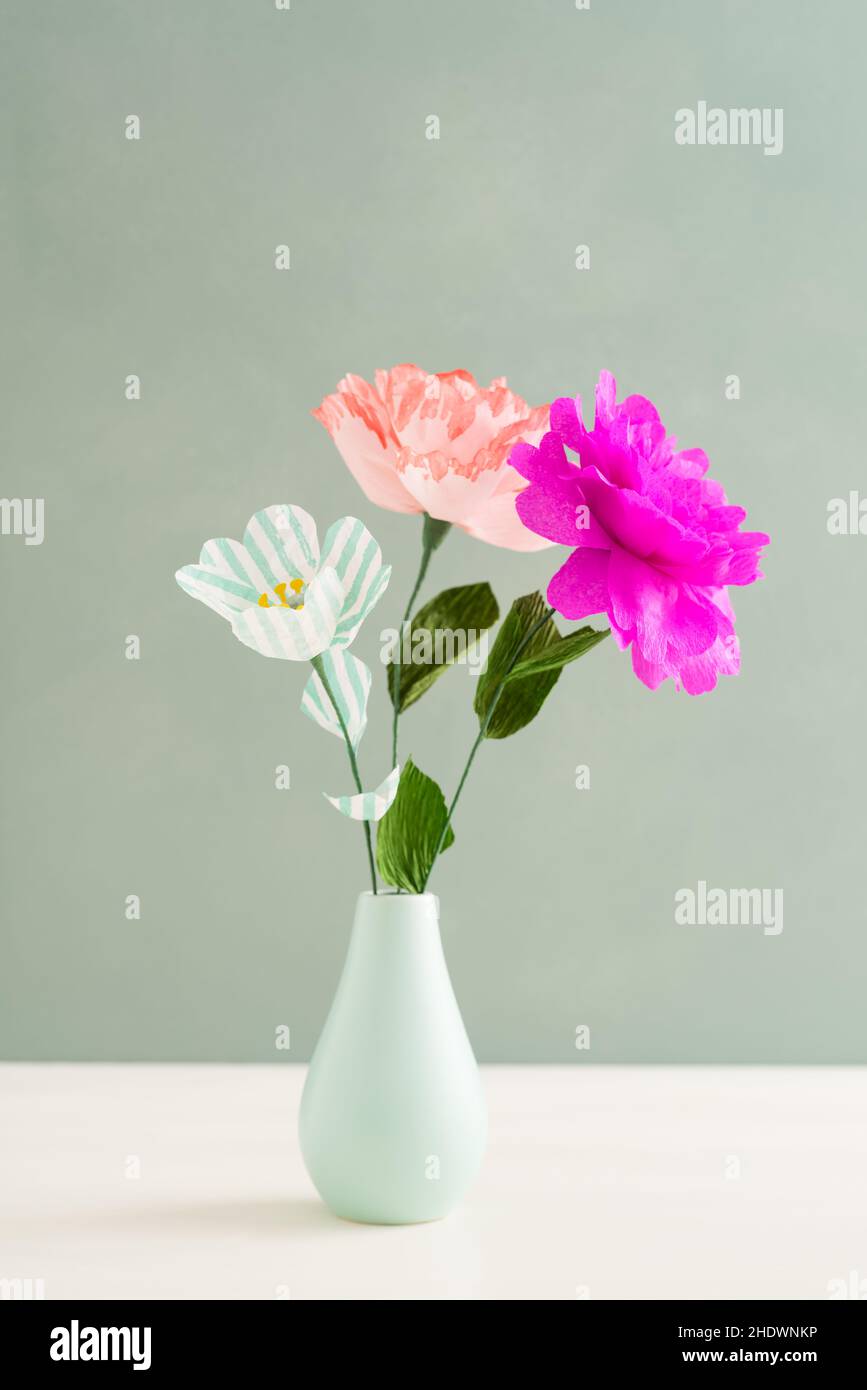bouquet, vase, pastel colors, bouquets, vases, pastel color Stock Photo