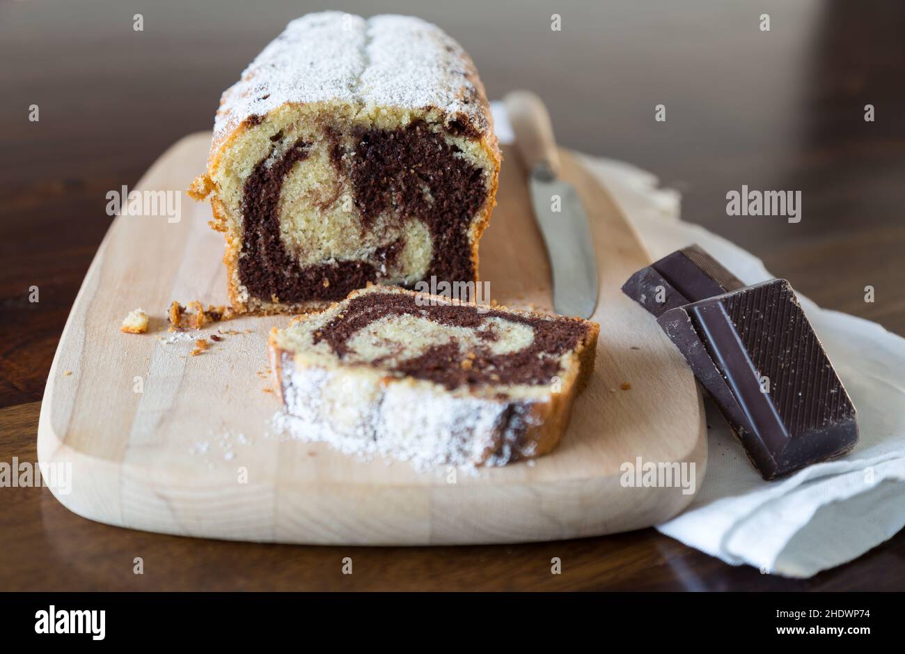 marble cake, loaf cake, marble cakes, box cakes Stock Photo Alamy