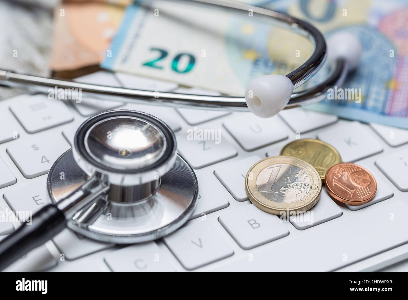 money, keyboard, stethoscope, ehealth, bucks, currency, moneys