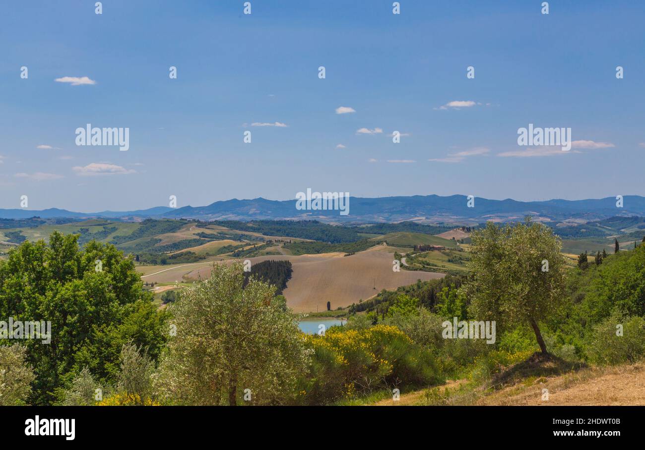 tuscany, province of siena, tuscanies Stock Photo