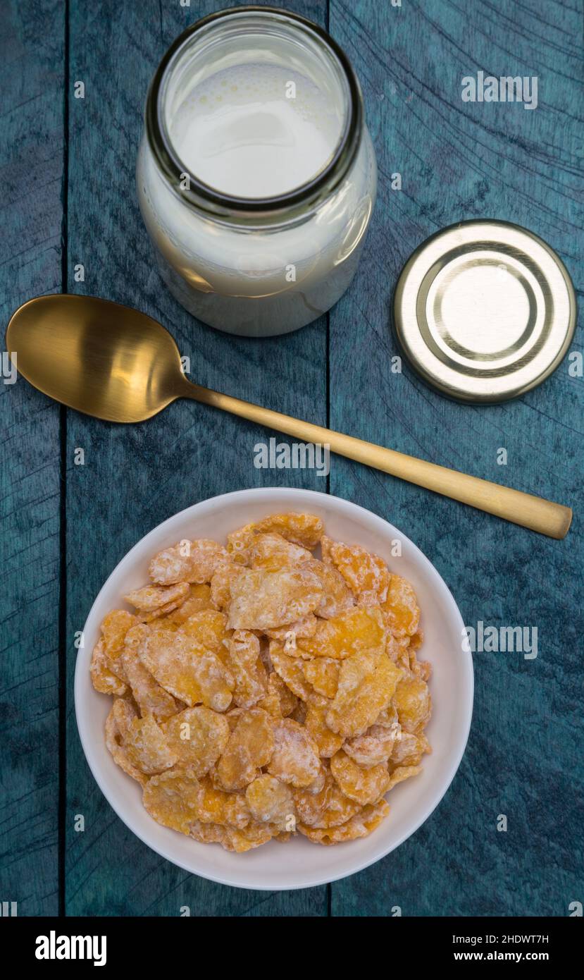 cereal, corn flakes, cereals Stock Photo Alamy