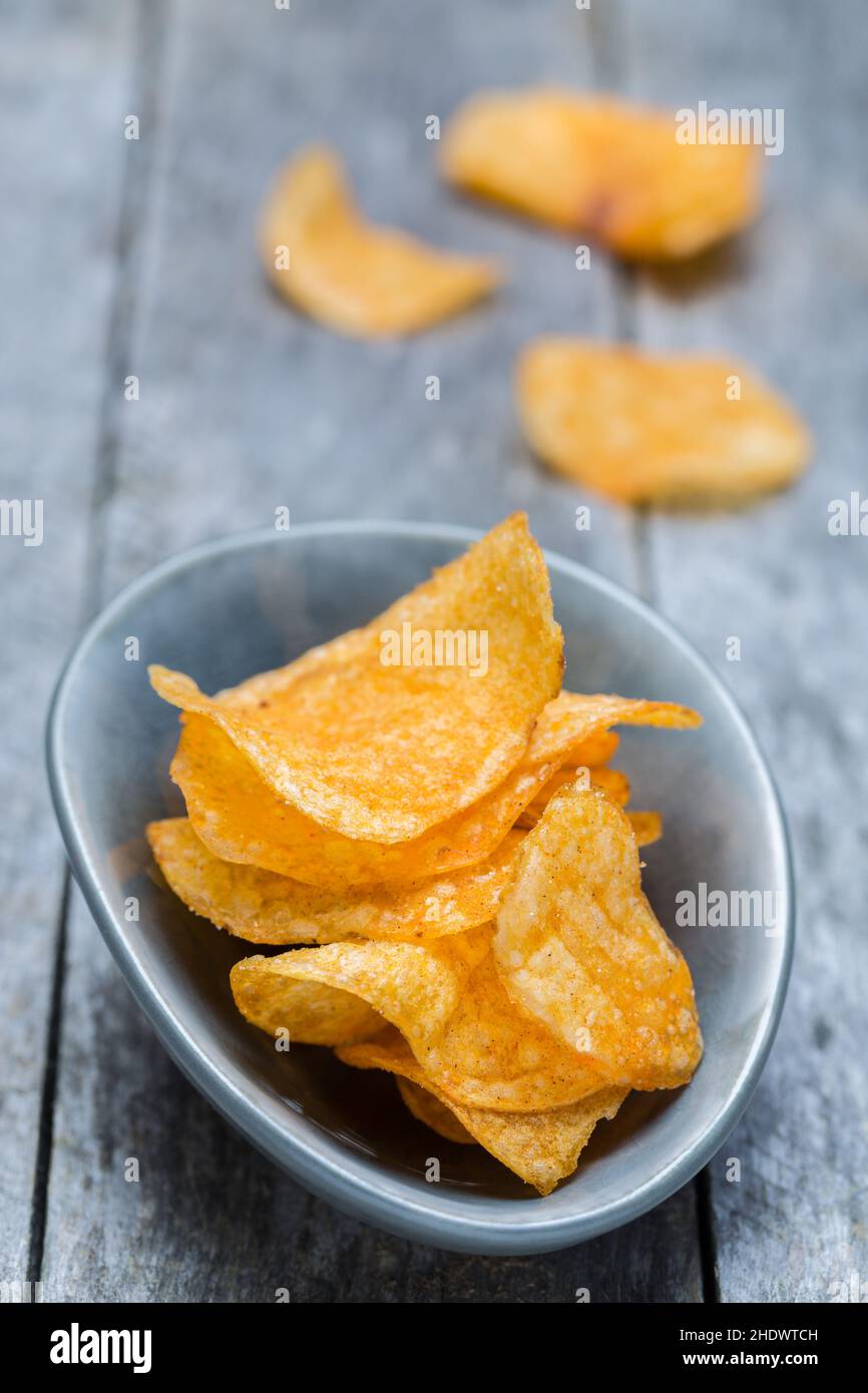 potato chips, potato chip Stock Photo Alamy