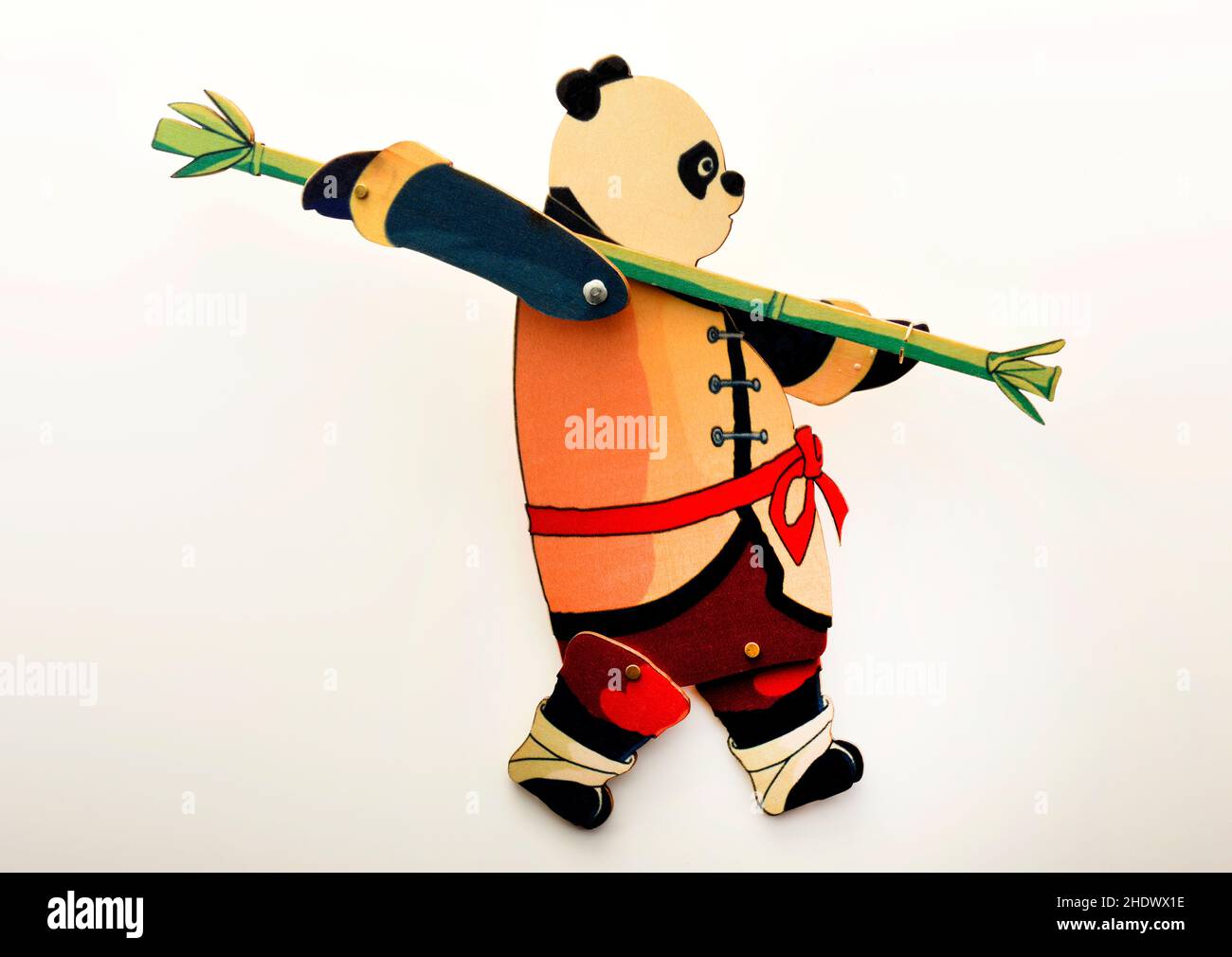 Chinese wooden panda toy Stock Photo