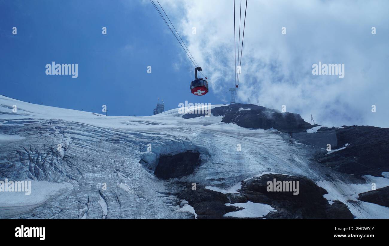 cable car, titlis, cable cars, title Stock Photo Alamy
