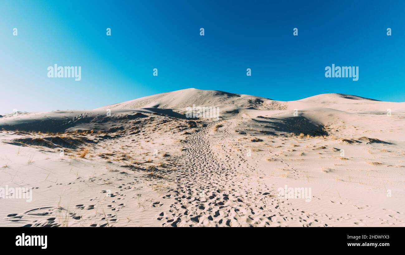 Beautiful shot of the landscape in Kelso Dunes, Nevada, USA Stock Photo