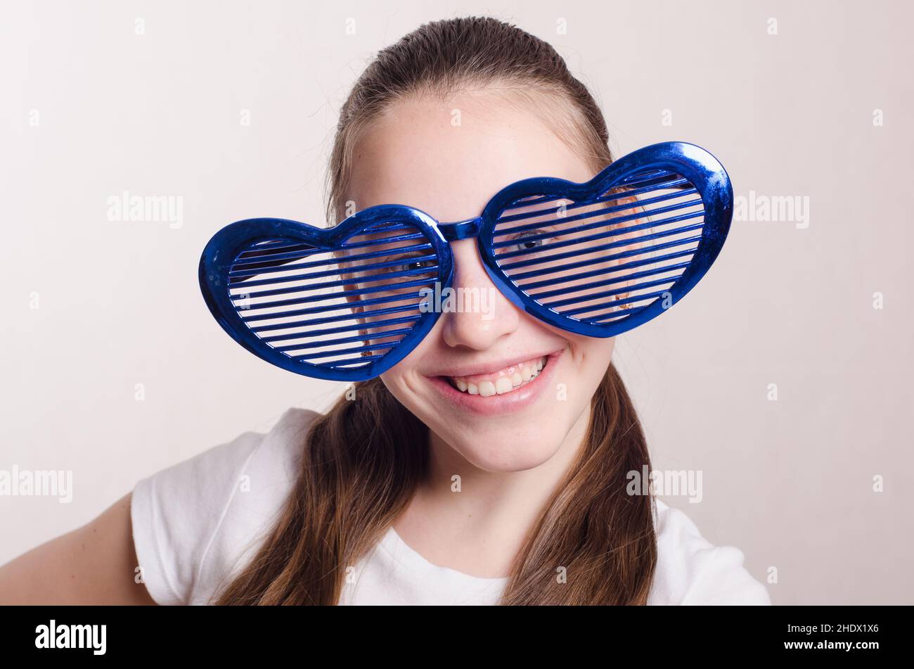 girl, humor & bizarre, glasses, girls, humor and bizarre, eye glasses, eyeglasses, eyewear Stock Photo