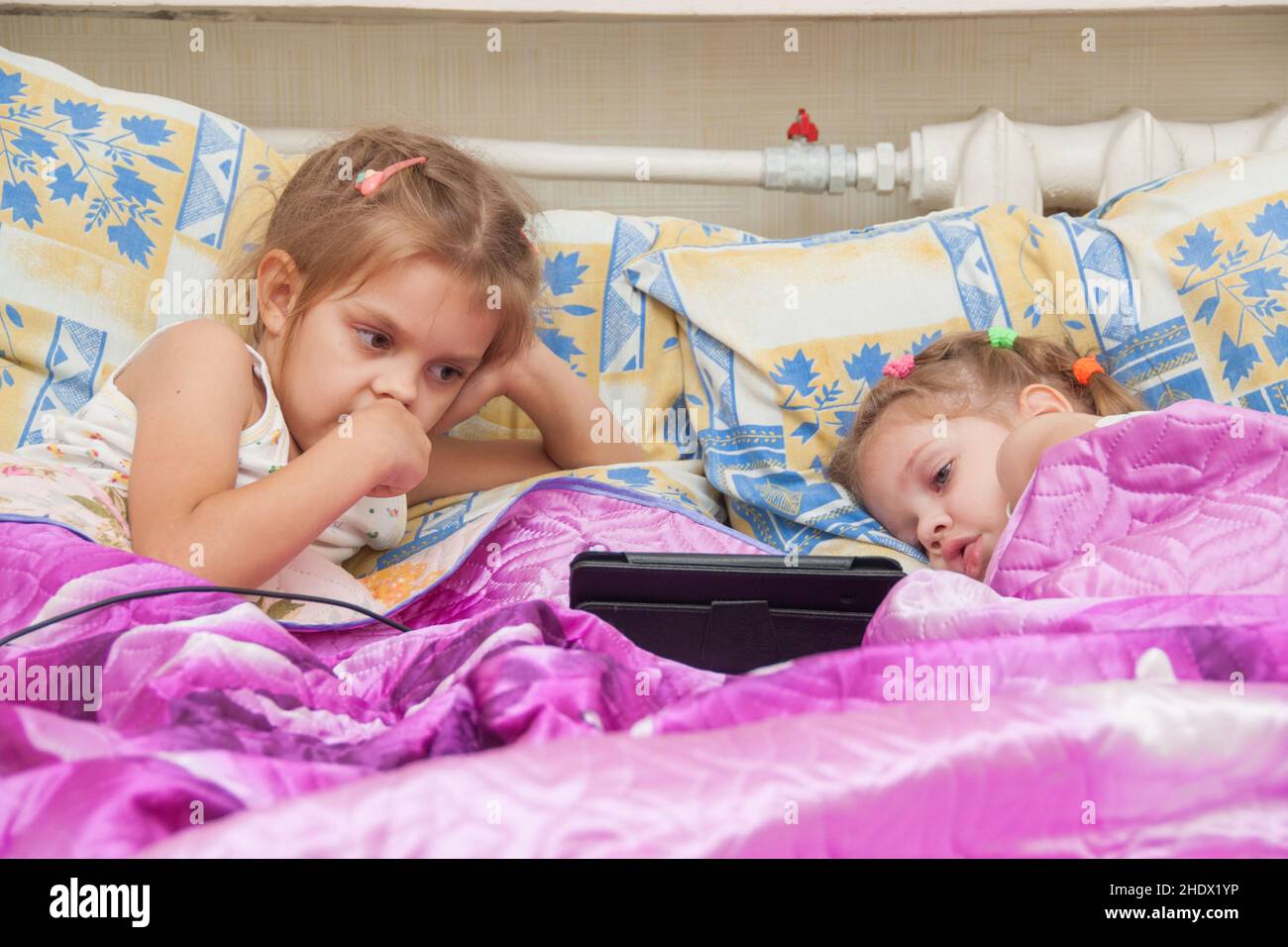 girl, resting, bed, girls, rest, beds Stock Photo Alamy