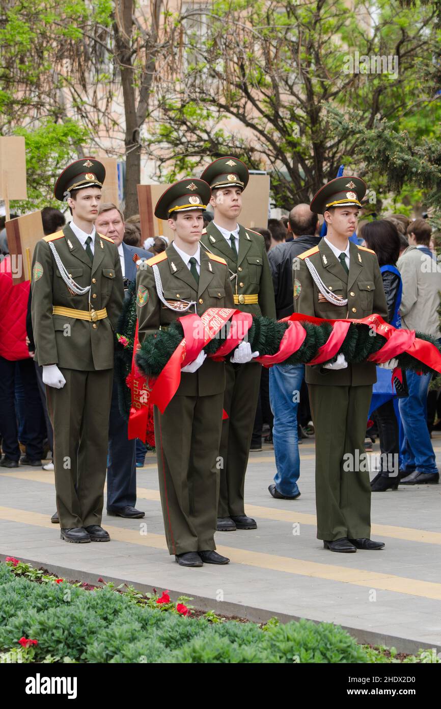 ceremony, wolgograd, wreath-laying ceremony,, ceremonies Stock Photo