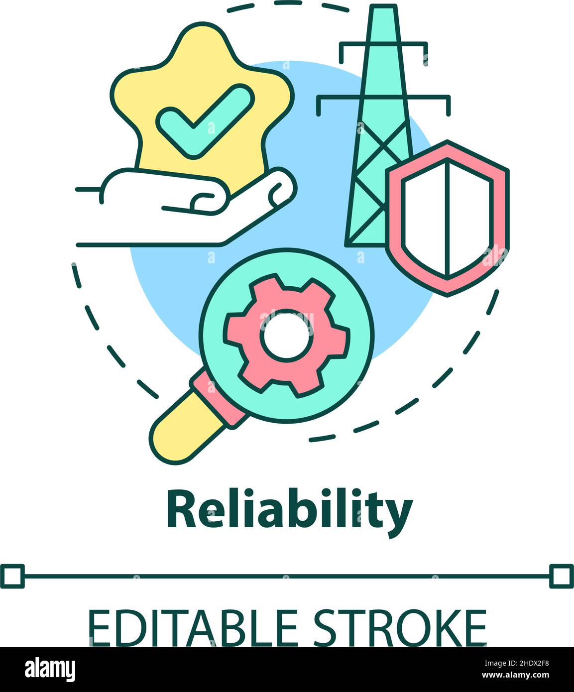 Reliability concept icon Stock Vector Image & Art - Alamy