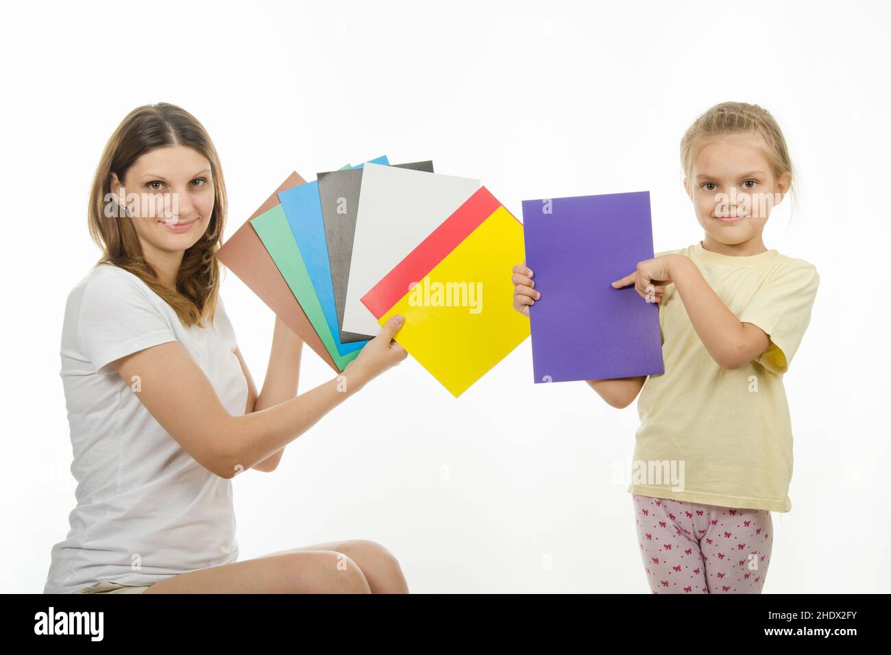 girl, colors, choosing, girls, color Stock Photo - Alamy