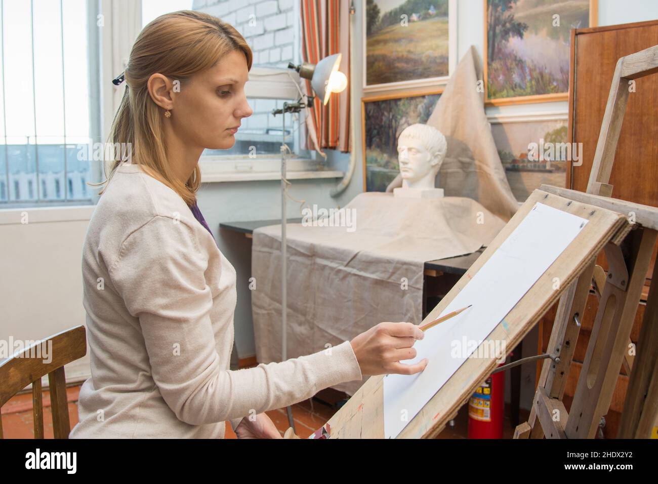 drawing, artist, artists Stock Photo Alamy