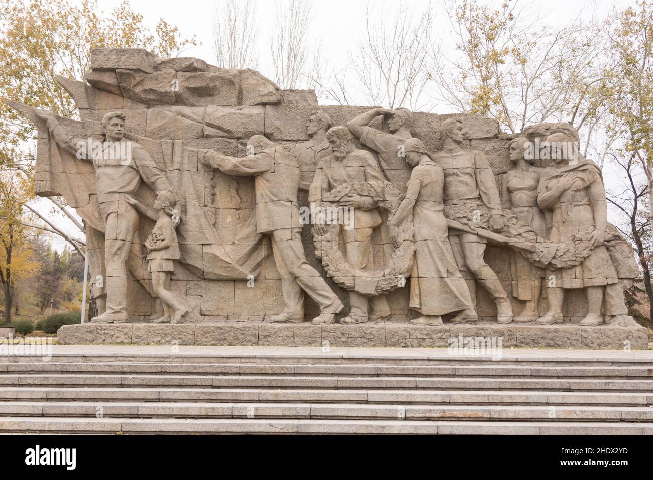 memorial, stalingrad, mamayev hill, memorials Stock Photo