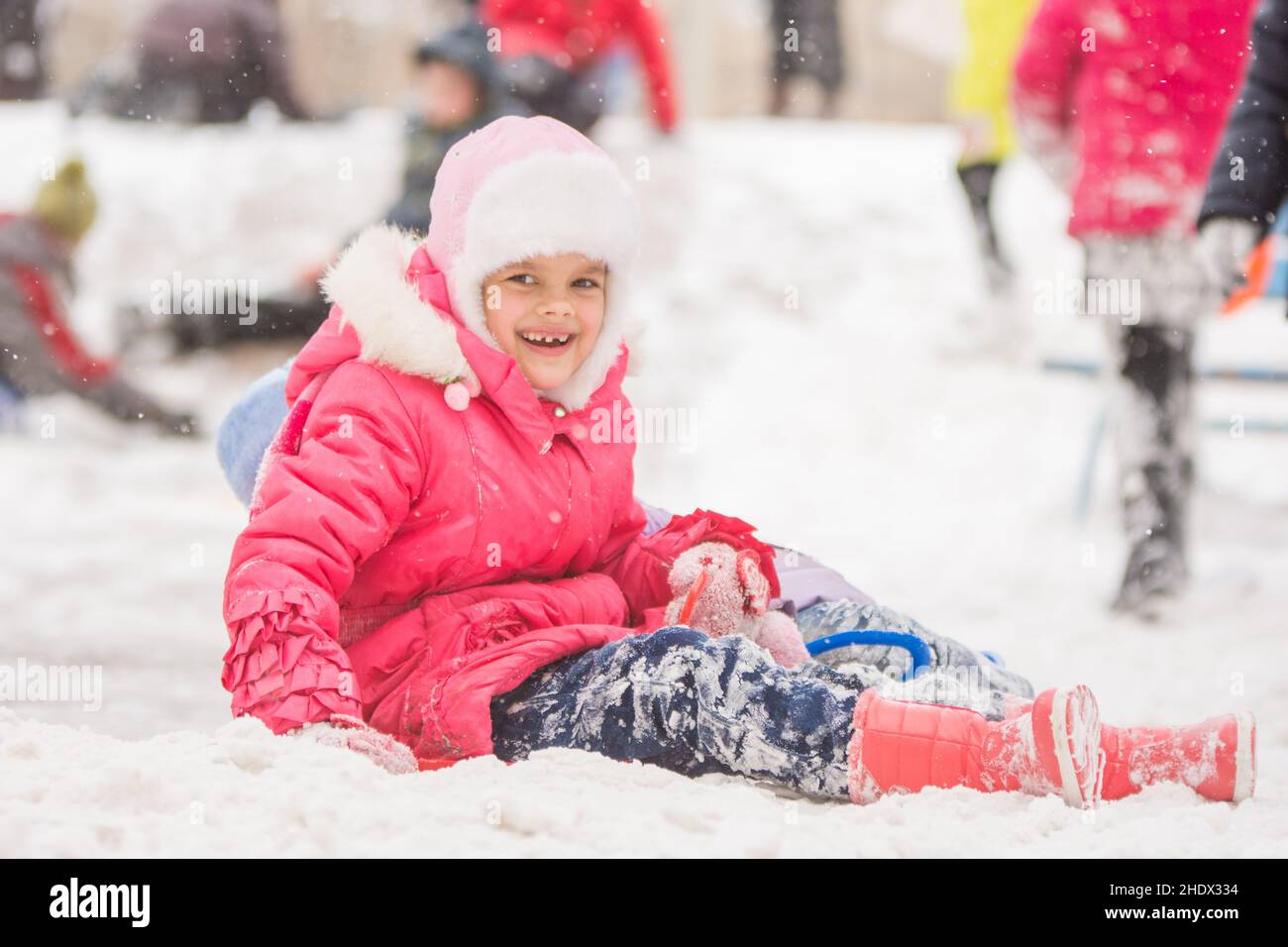 Winter Snow Childhood Winters Snowy Childhoods Children Kid