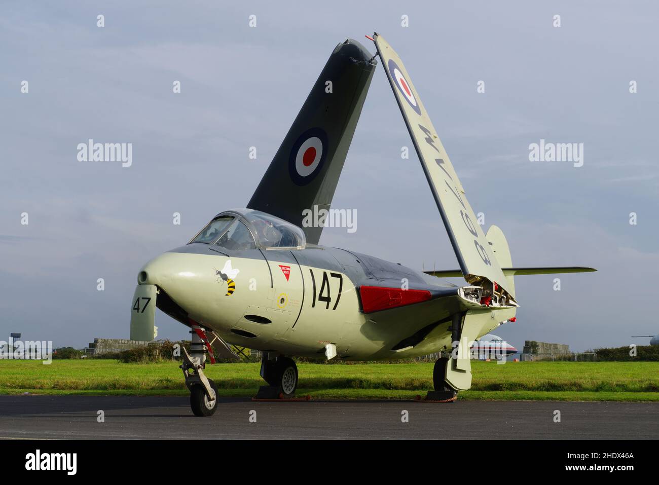 Hawker Sea Hawk FGA6, Cornwall Aviation Heritage Group Stock Photo Alamy