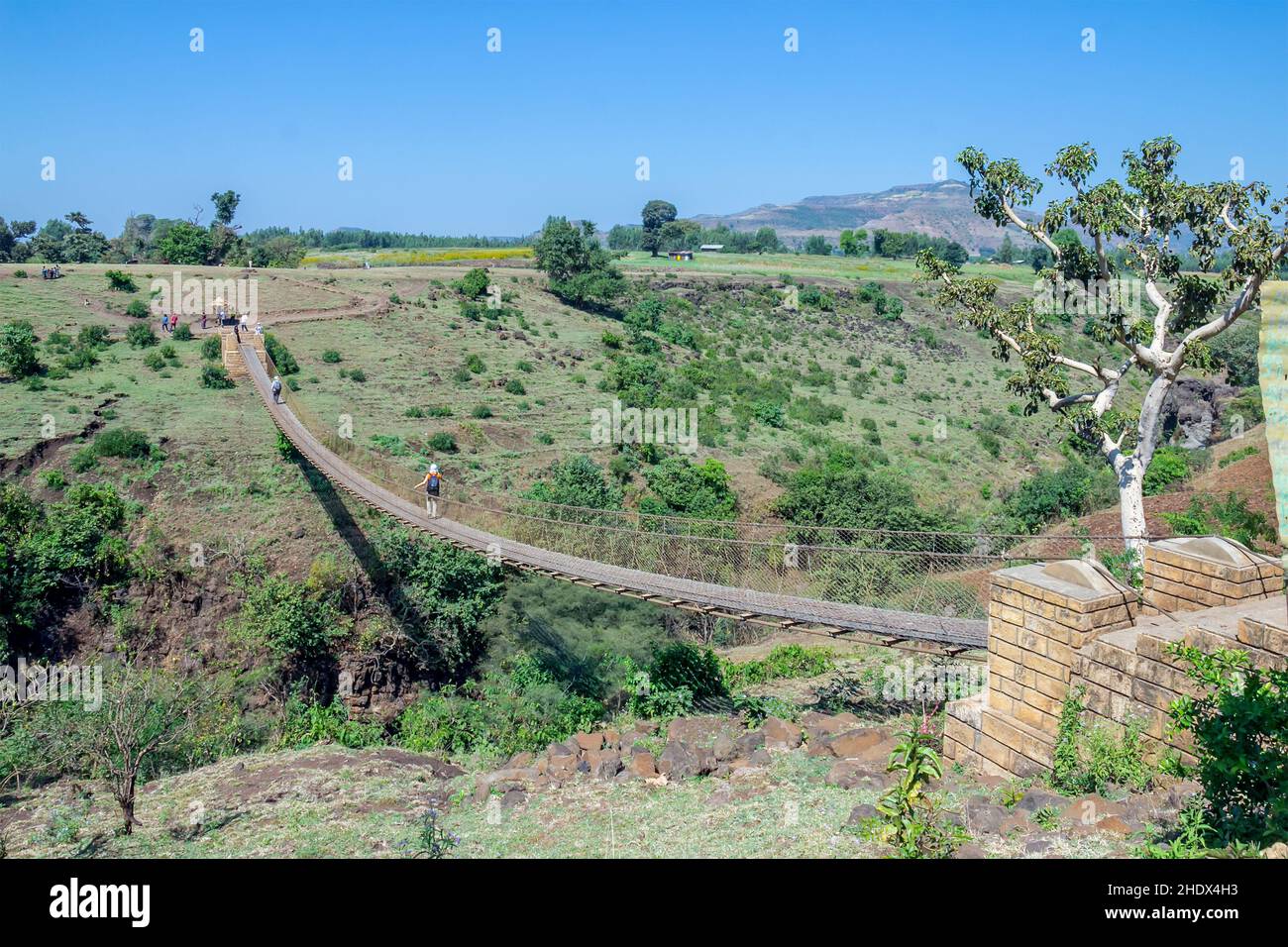 suspension bridge, ethiopia, blue nile, suspension bridges, ethiopias