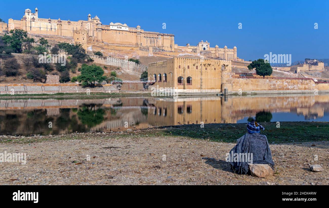 Amer fort mirror hi-res stock photography and images - Alamy