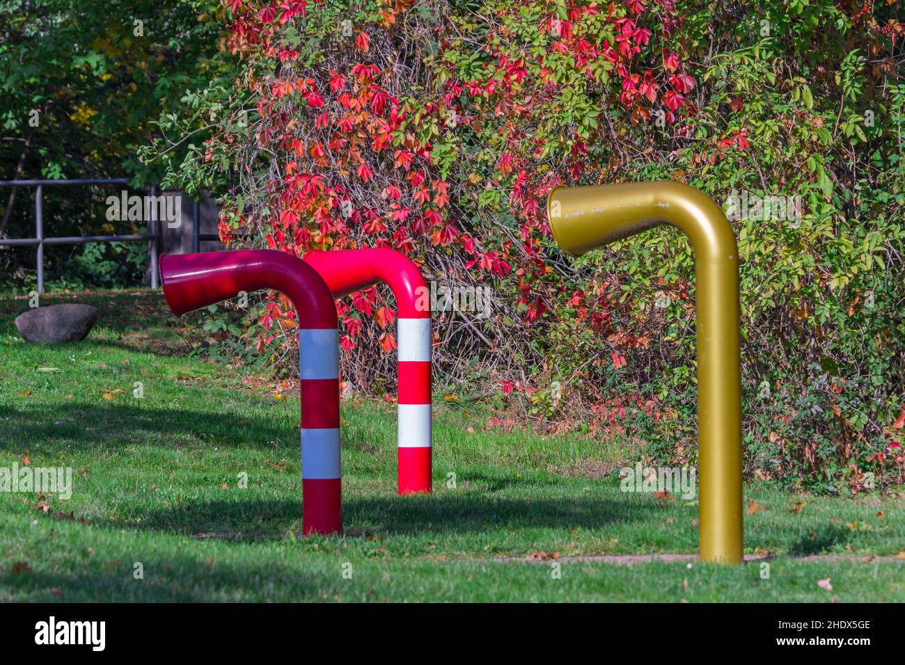 campus park, whisper pipe Stock Photo