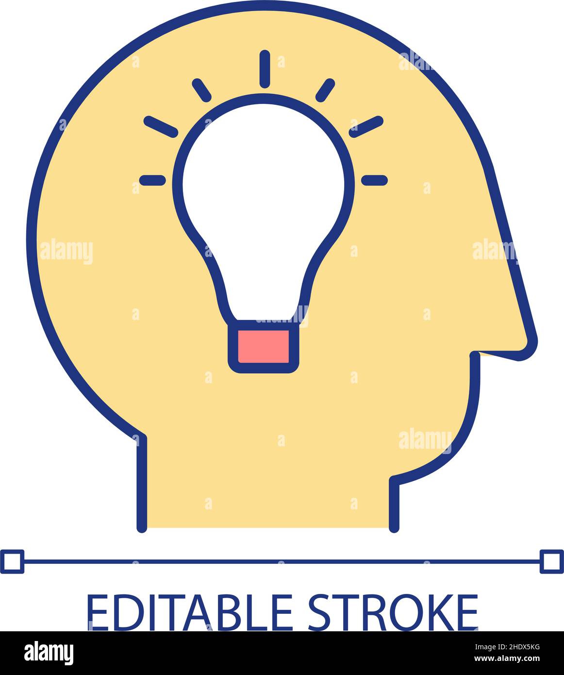 Creative mind RGB color icon Stock Vector Image & Art - Alamy