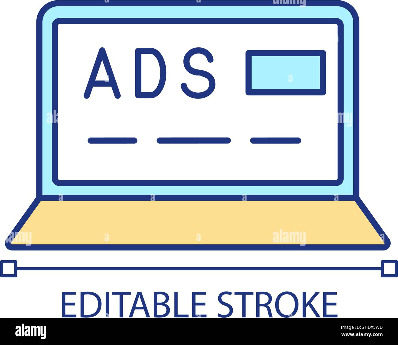 Digital advertising RGB color icon Stock Vector Image & Art - Alamy