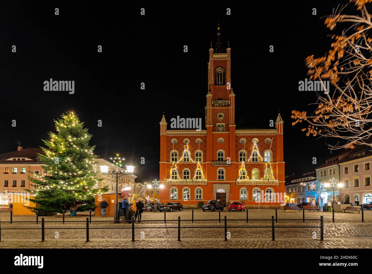 christmas, town hall, Kamieniec, merry christmas, x-mas, xmas, town halls Stock Photo