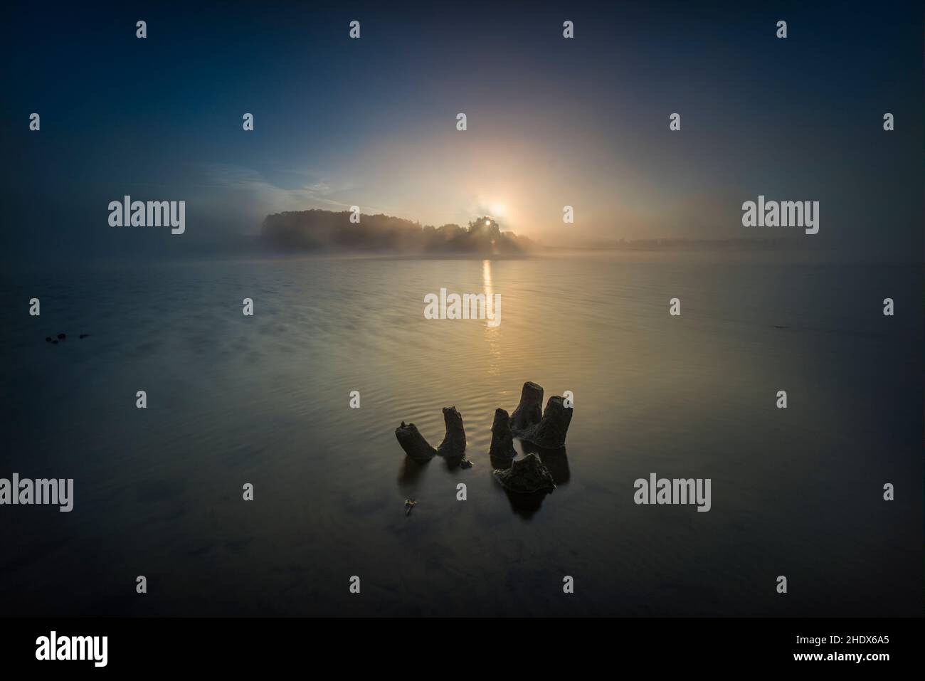 fog, island, mysterious, fogs, islands, esoteric, mystic, mystical, mysticism, occult, unsearchable Stock Photo