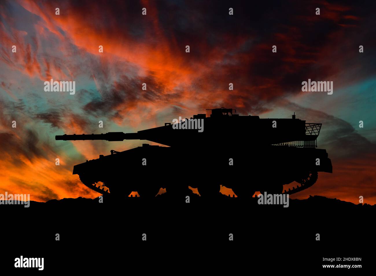 battle tank, merkava Stock Photo