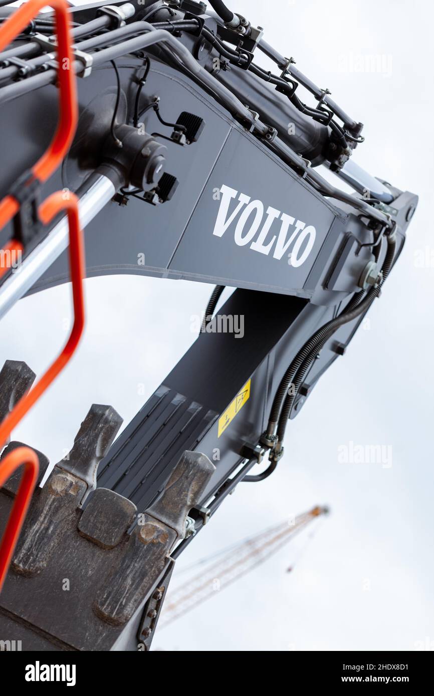 excavator, volvo, excavators Stock Photo - Alamy