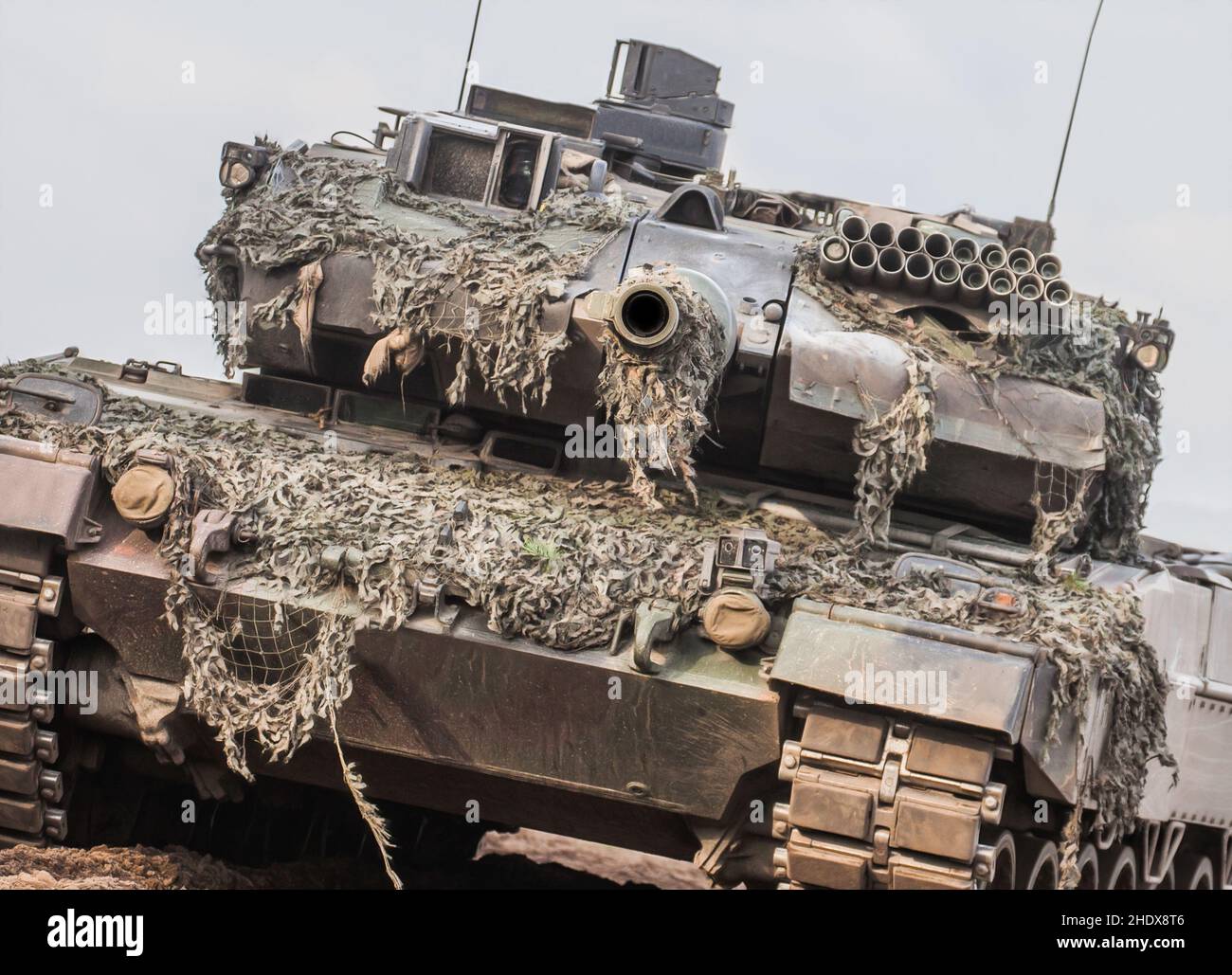 battle tank Stock Photo