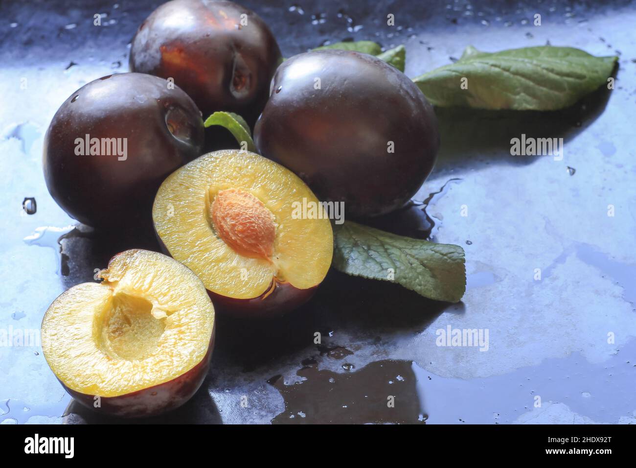 plum, flesh, plums, fleshs Stock Photo