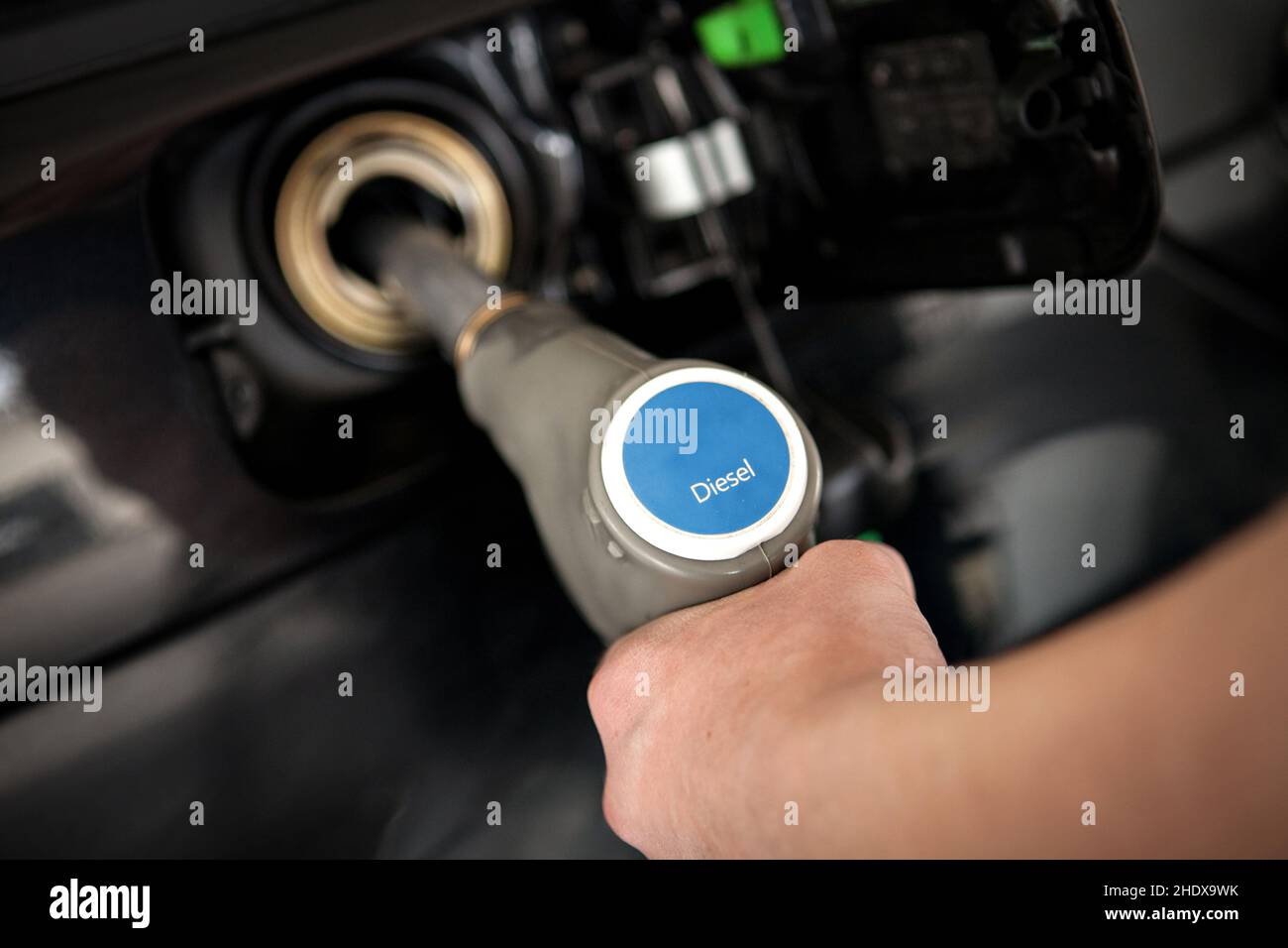 diesel, refueling, fuel pump, diesels, fuel pumps Stock Photo Alamy