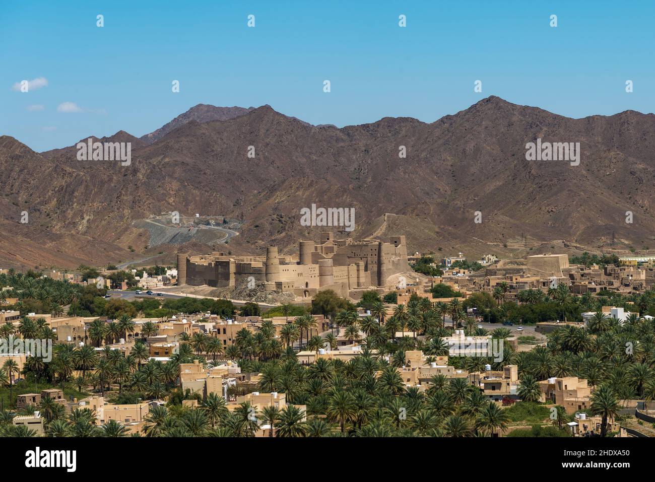 fort, oman, oasis town, nizwa, forts, omans, oasis towns Stock Photo