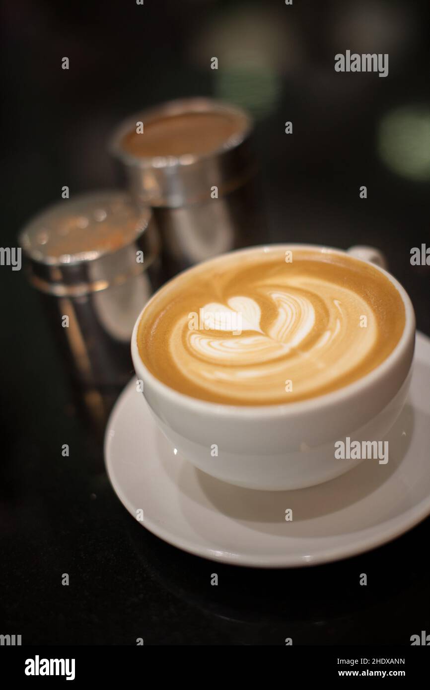 cappuccino, latte art, cappuccinos, cappucino, coffee Stock Photo